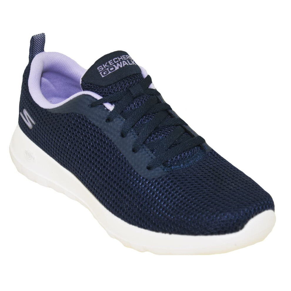 Skechers Women's Go Walk Joy Upturn Sneaker  Navy/Lavender  9 M US