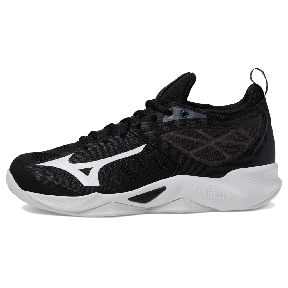 Mizuno Women's Wave Dimension Volleyball Shoe  Black-White  7