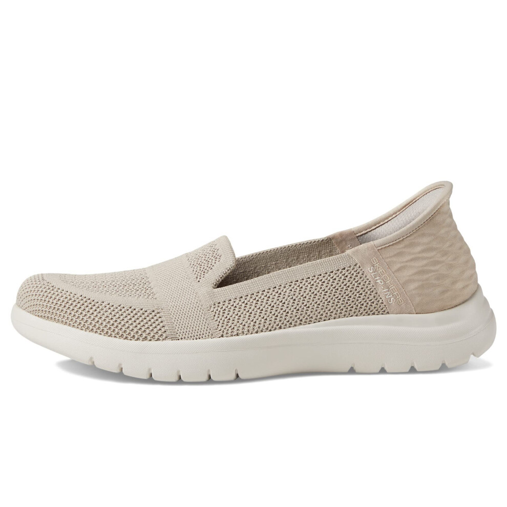 Skechers On-The-Go Flex - Serene Hands Free Slip-Ins Taupe 9 B (M)