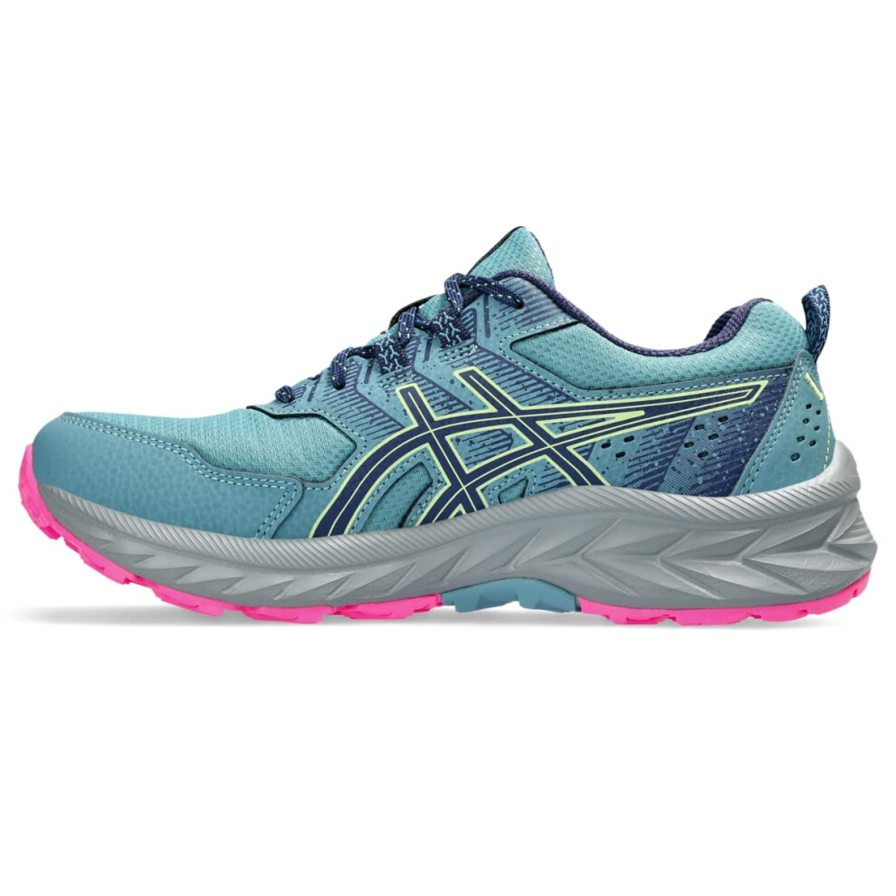 ASICS Women's Gel-Venture 9 Running Shoes  5.5  GRIS Blue/DEEP Ocean