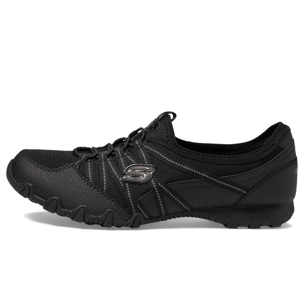 SKECHERS Women's Bikers LITE-RELIVE Sneaker  Black  9