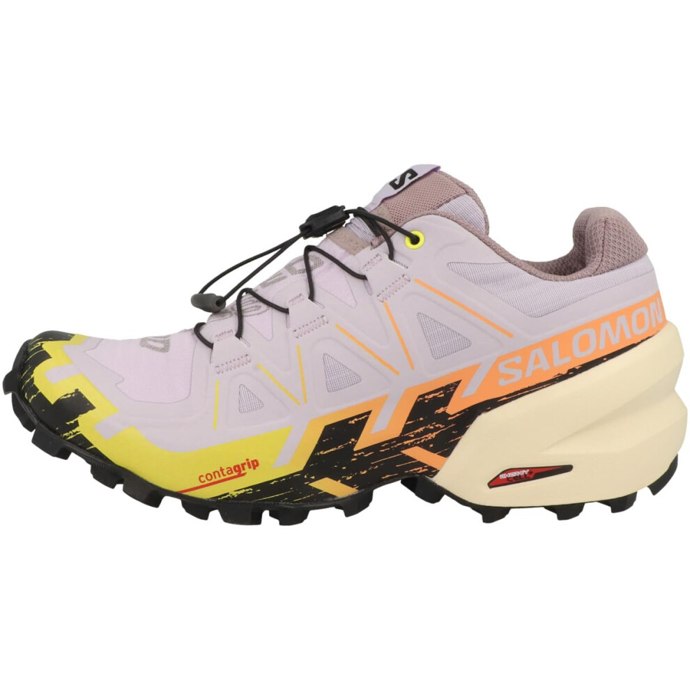 Salomon Speedcross 6 Hiking Shoes Womens Orchid Petal/Black/Sulphur Sp