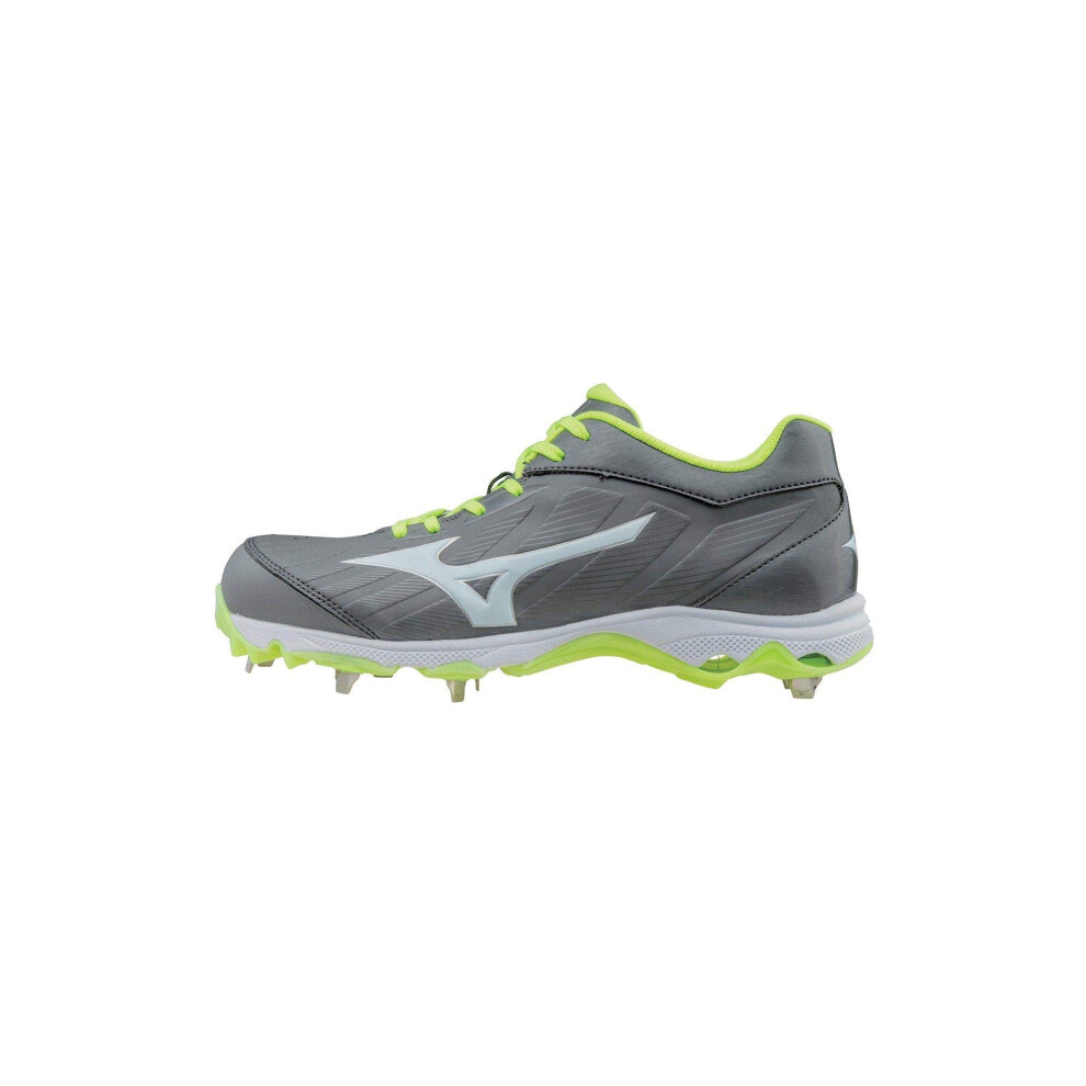 Mizuno Women's 9-Spike Advanced Sweep 3 Softball Shoe  Grey/White  7 D