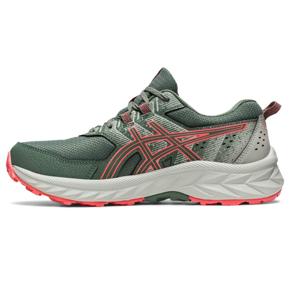 ASICS Women's Gel-Venture 9 Shoes  8 Wide  Ivy/Papaya