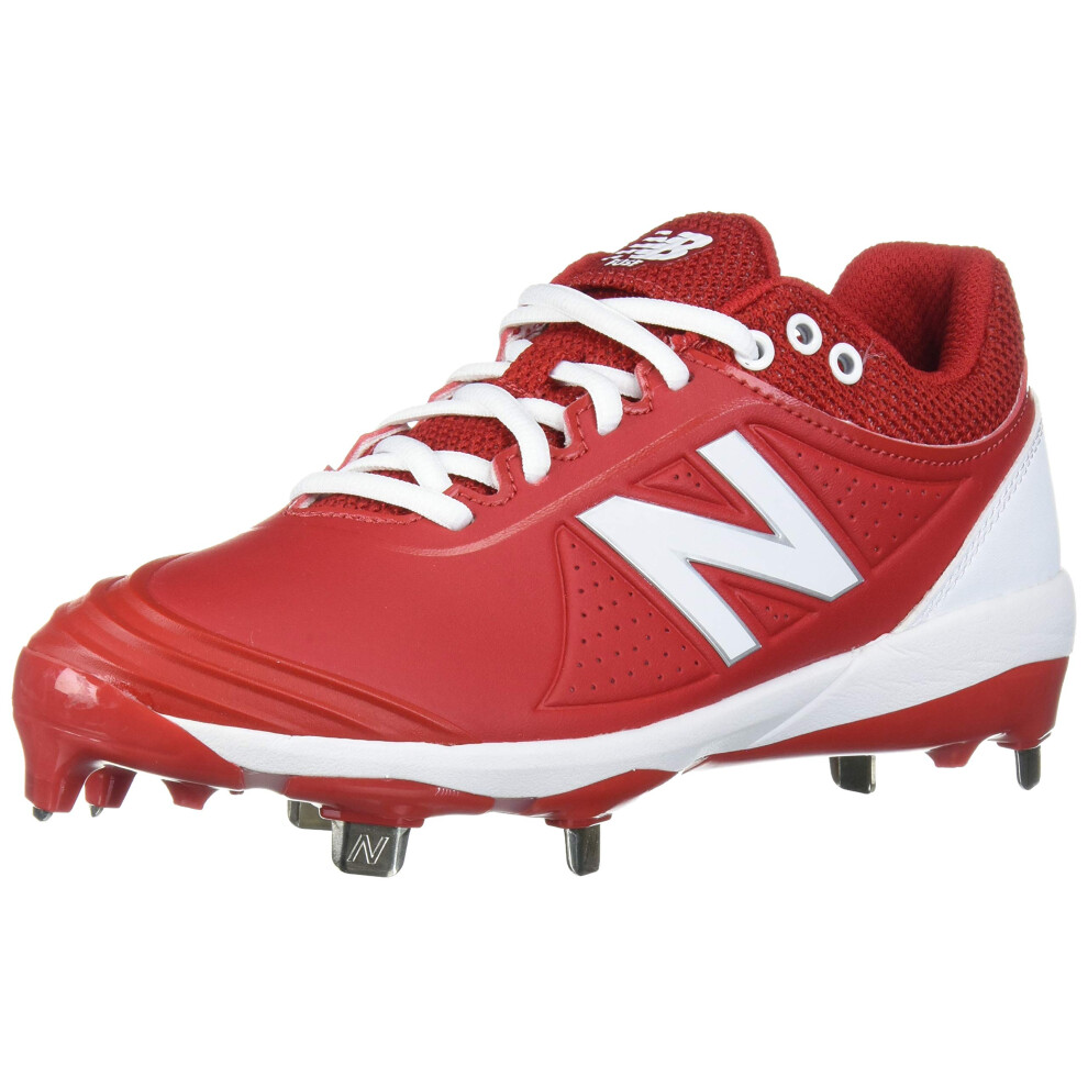 New Balance Women's Fuse V2 Metal Softball Shoe  Red/White  5 Wide