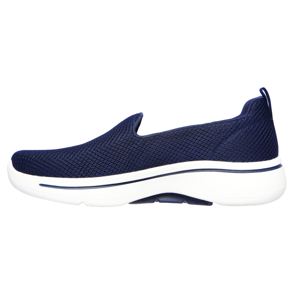 Skechers Women's Go Walk Arch Fit-Grateful Sneakers  Navy/White  9.5