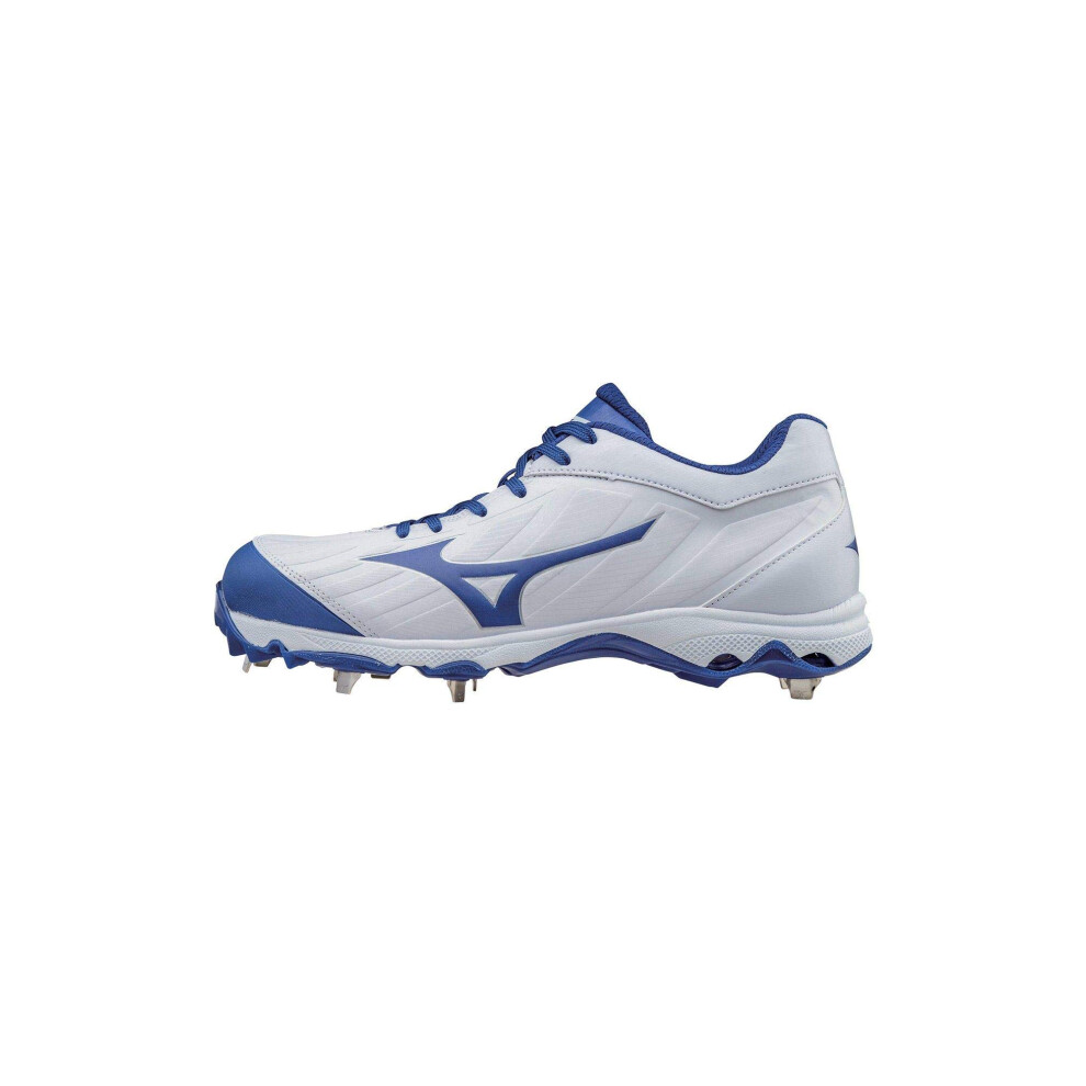 Mizuno Women's 9-Spike Advanced Sweep 3 Softball Shoe  White-Royal  12