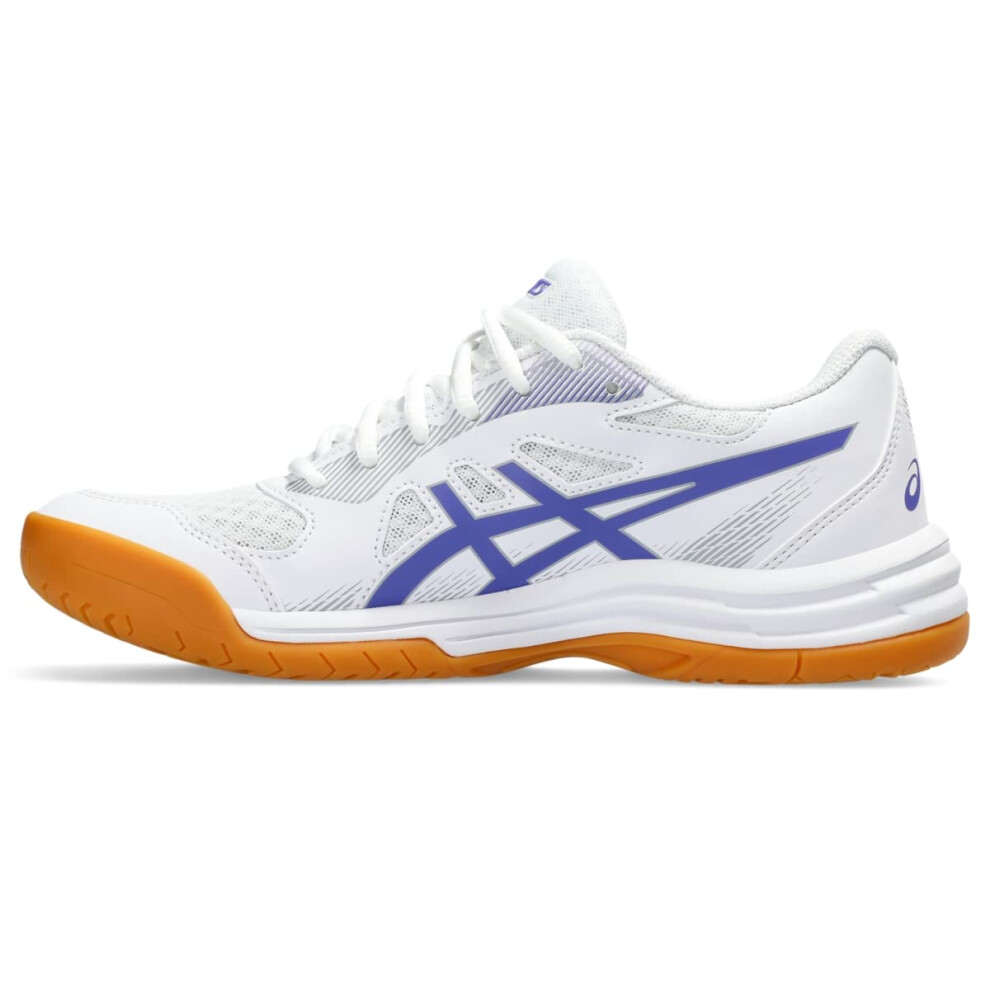 ASICS Women's Upcourt 5 Volleyball Shoes  10  White/Blue Violet