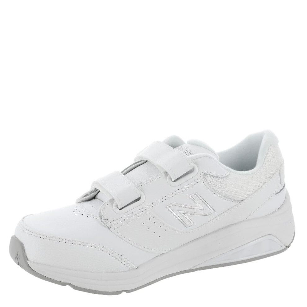 New Balance Womens 928 V3 Hook And Loop Walking Shoe  White/White  9.5