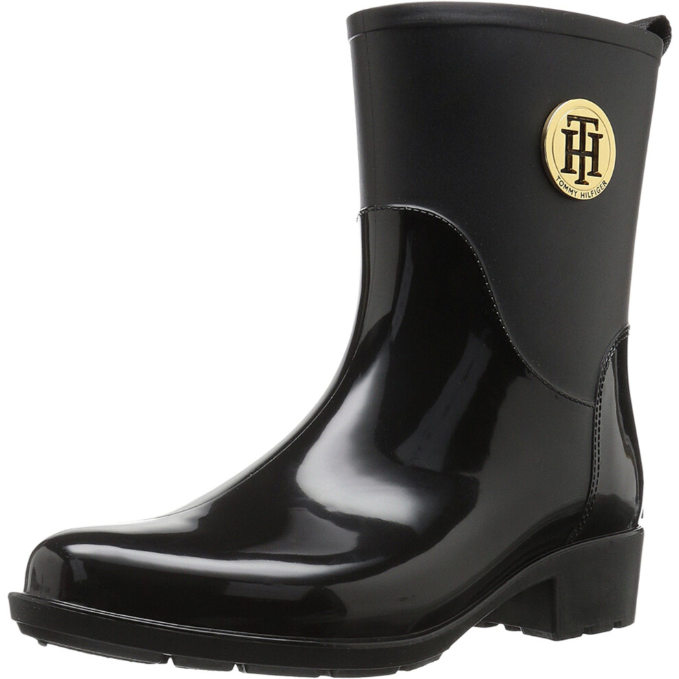 Tommy Hilfiger Women's Kippa Rain Boot  Black  6