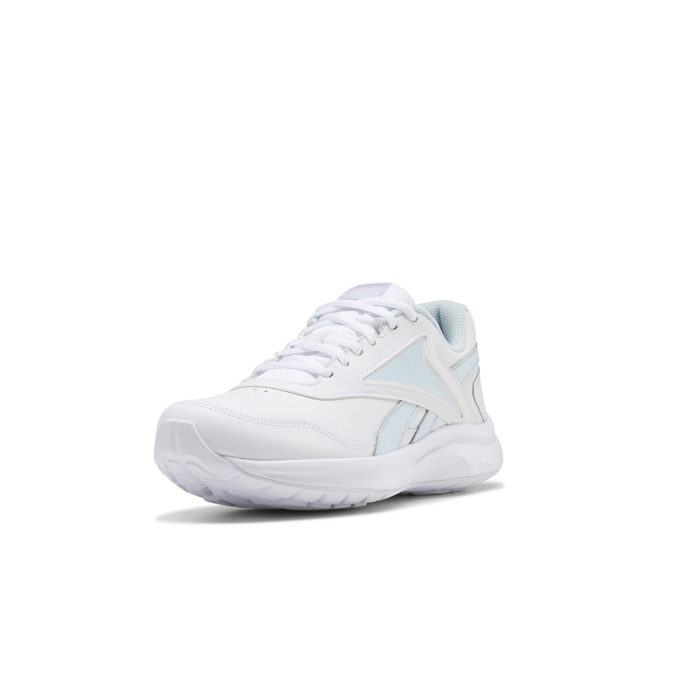 Reebok Women's Walk Ultra 7 DMX Max Shoe  White/Glass Blue/Collegiate