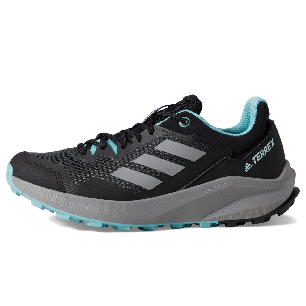 adidas Women's Terrex Trailrider Trail Running Shoe  Black/Grey/Mint T