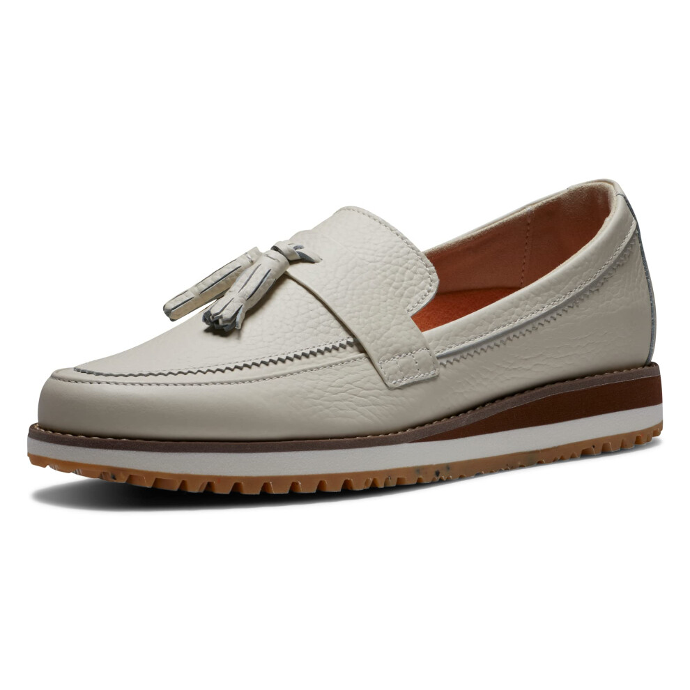 FootJoy Women's FJ Sandy Golf Shoe  Bone/Brown  7