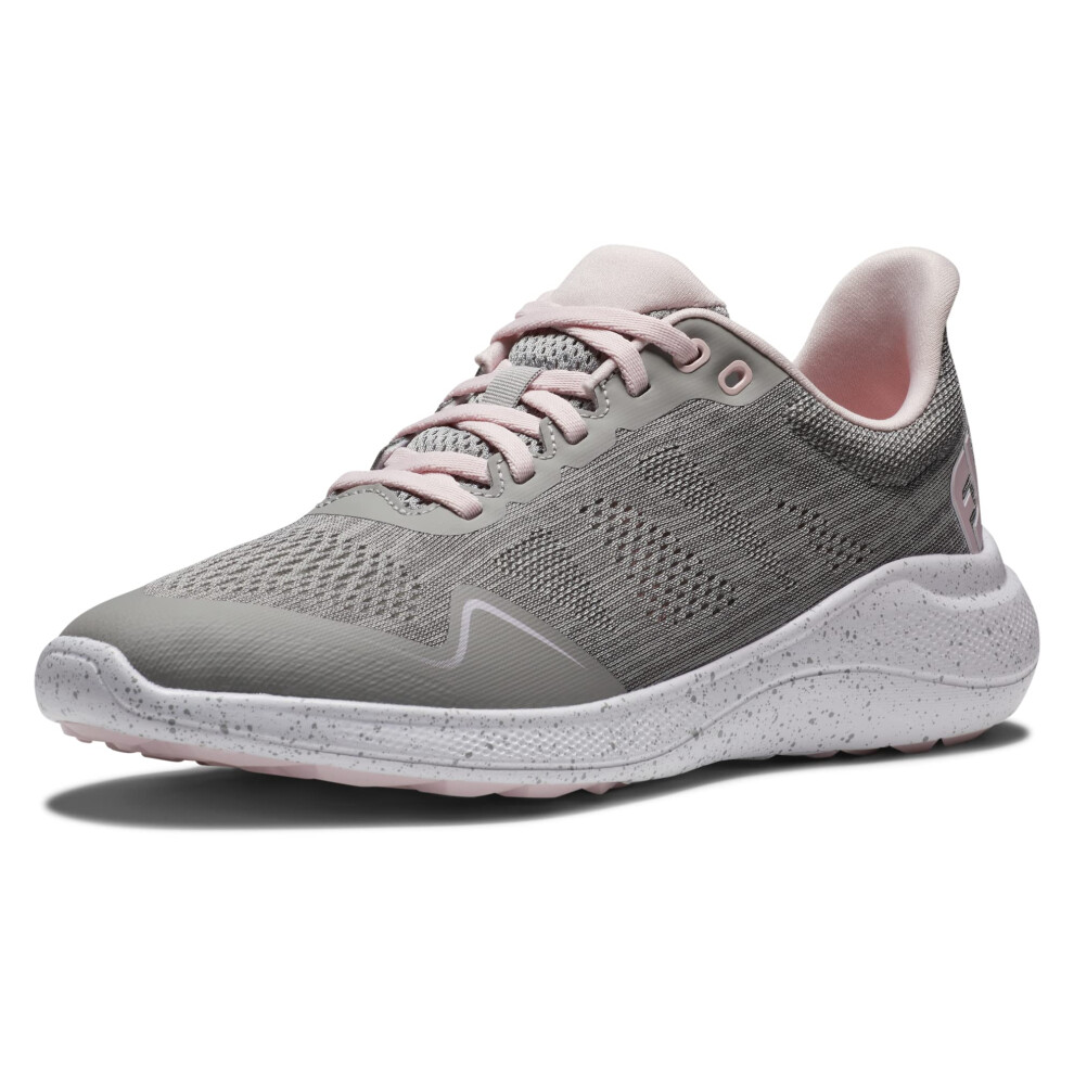 FootJoy Women's FJ Flex Golf Shoe  Heather Grey/Pink  6.5