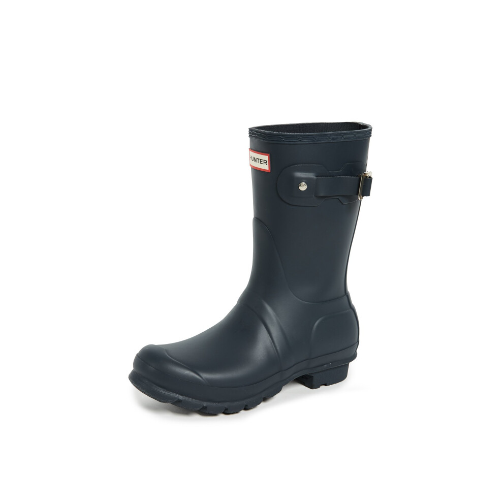 Hunter Women's Original Short Rain Boot Navy Matte 6 B(M) US