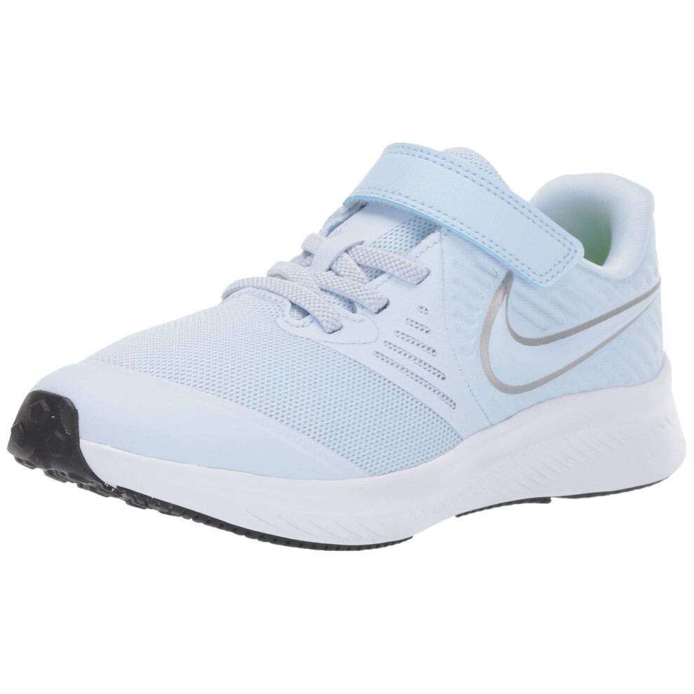 Nike Unisex-Child Star Runner 2 (PSV) Sneaker  Half Blue/Metallic Silv