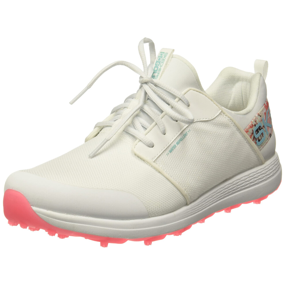 Skechers Women's Max Golf Shoe  White/Multi Sport  5.5