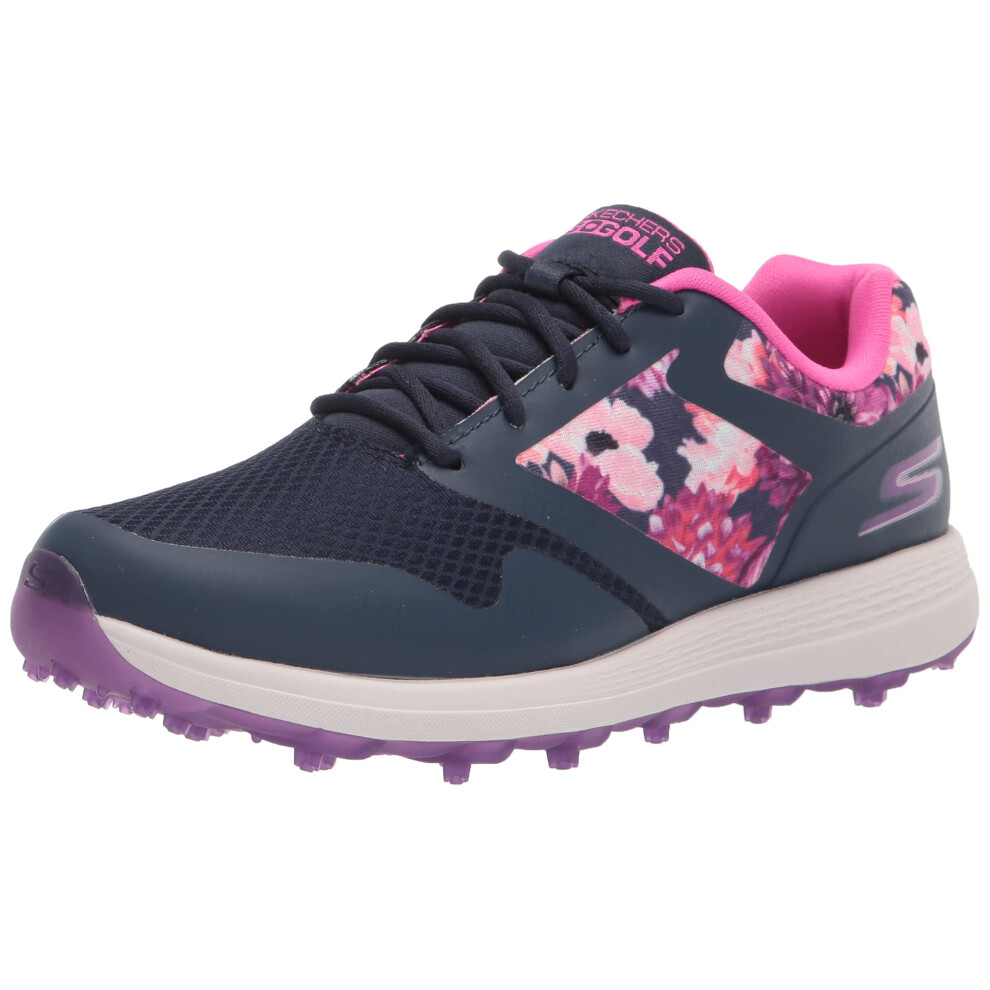 Skechers Women's Max Golf Shoe  Navy/Multi Flower Print  6