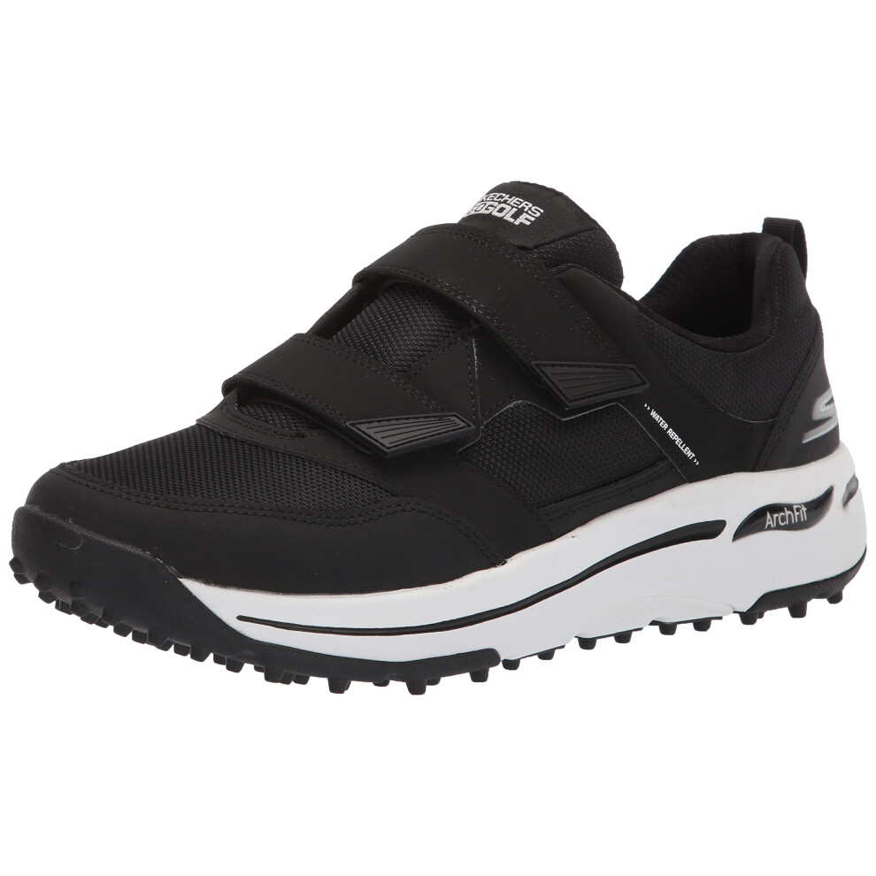 Skechers Women's Arch Fit Golf Shoe  Black/White 2 Strap  8.5