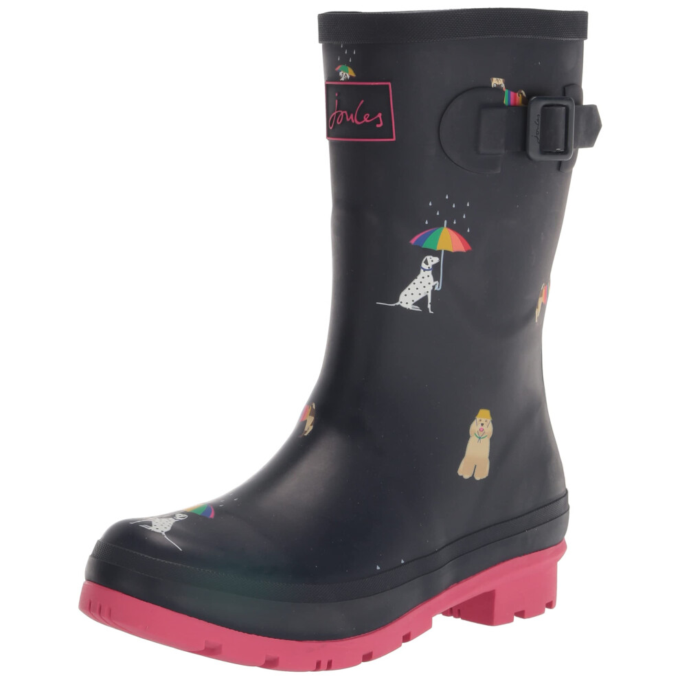 Joules Women's Rain Boot  Rainbow Dog  5