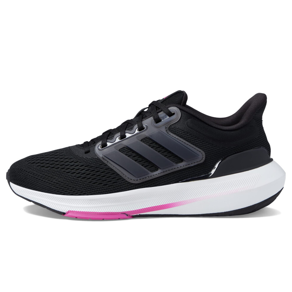 adidas Women's Ultrabounce Sneaker  Black/Black/Lucid Fuchsia  8