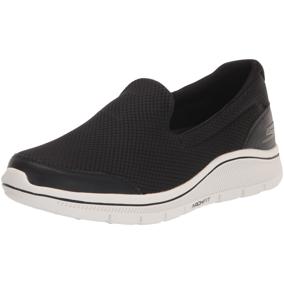 Skechers Women's Arch Walk Relaxed Fit Slip On Golf Shoe Sneaker  Blac