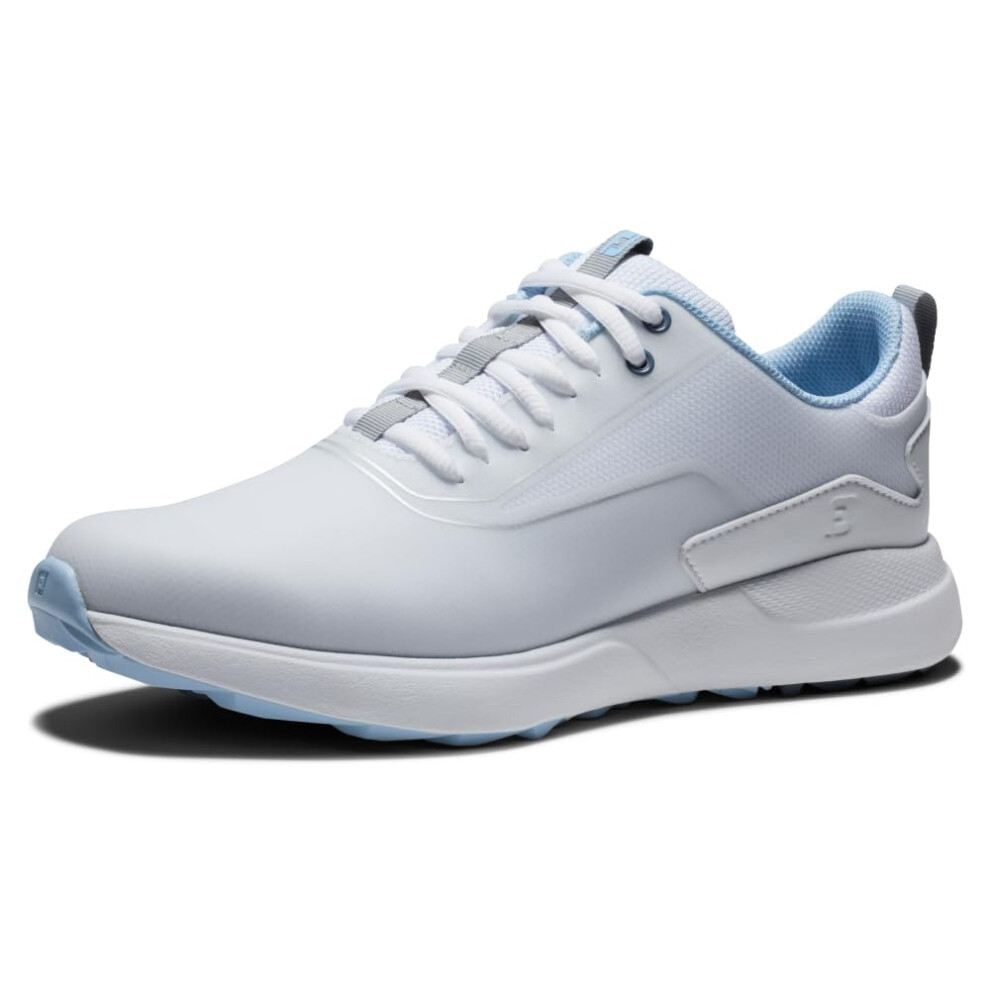 FootJoy Women's FJ Performa Golf Shoe  White/Light Blue  9