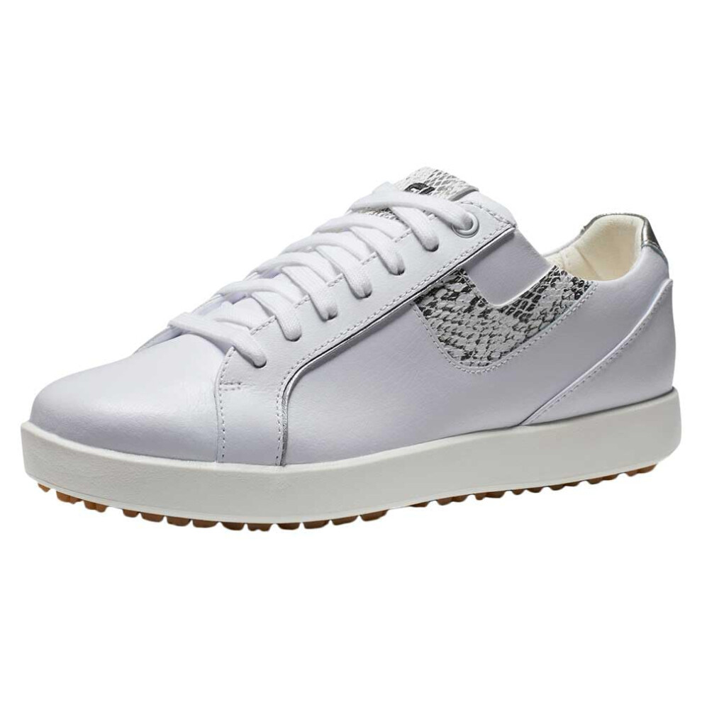 FootJoy Women's FJ Links Golf Shoe  White/Snake  8