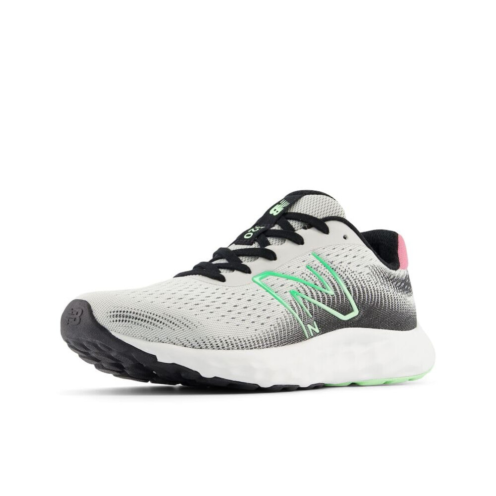 New Balance Women's 520 V8 Running Shoe  Raincloud/Green Aura/Real Pin