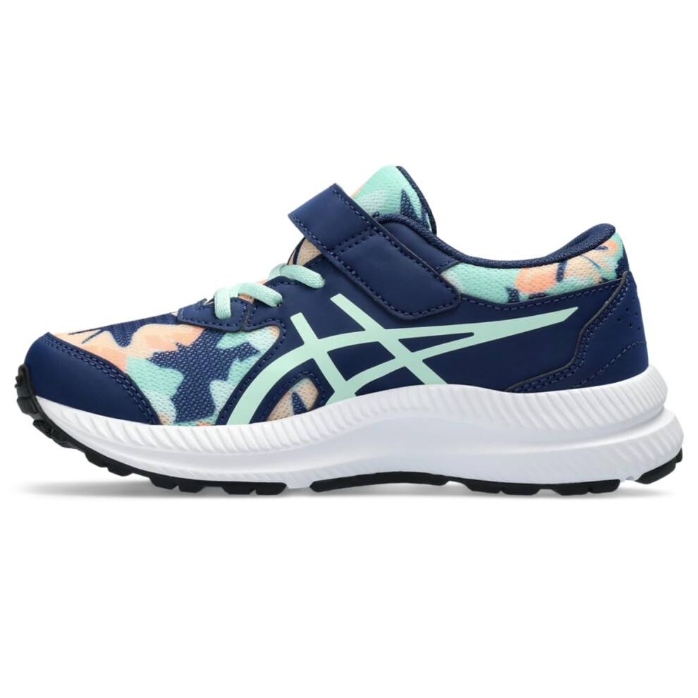 ASICS Kid's Contend 8 Pre-School Running Shoes  3  Blue Expanse/Mint T