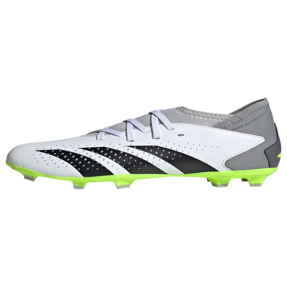 adidas Predator Accuracy.3 Firm Ground Sneaker  White/Core Black/Lucid