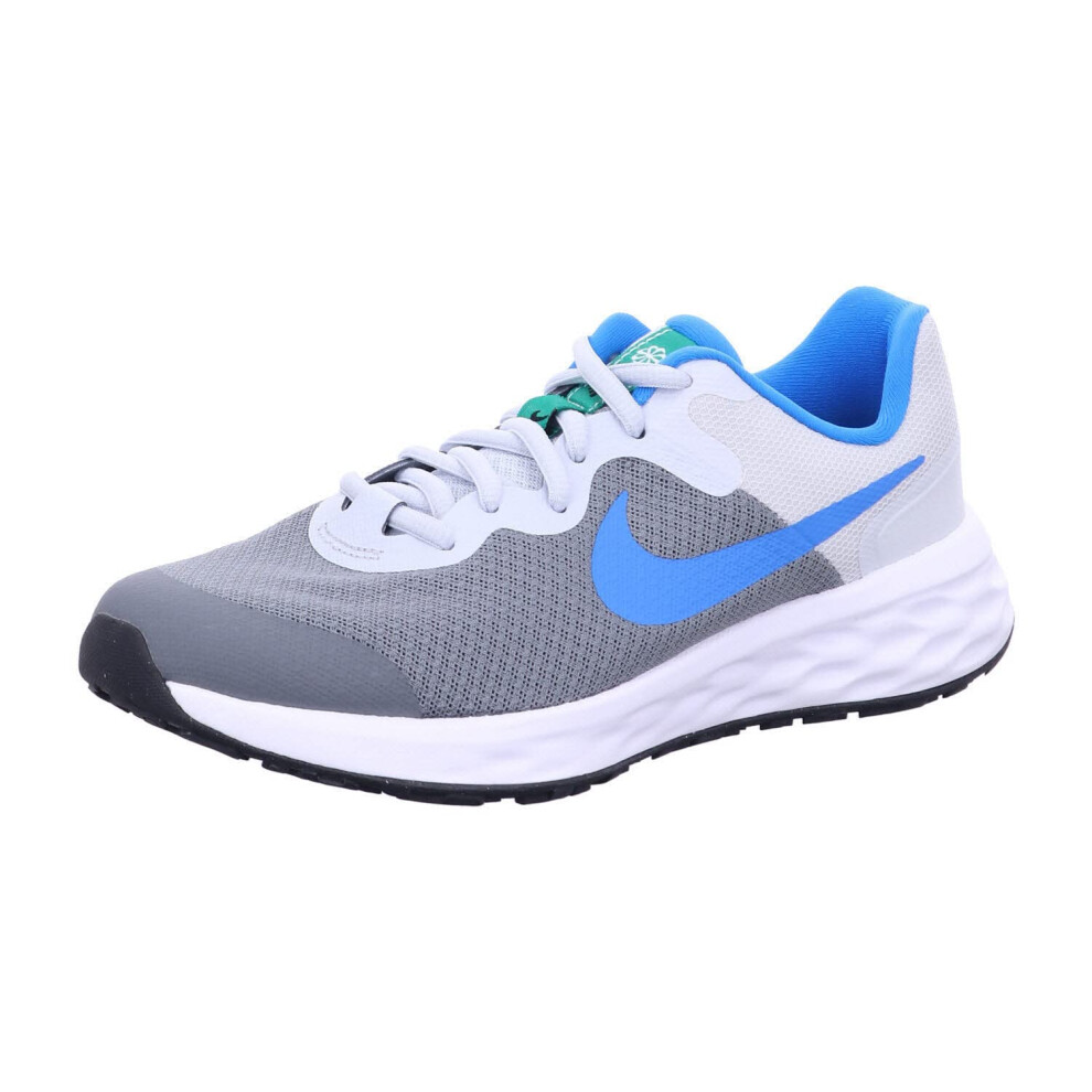 Nike Revolution Kids Running Shoes  Cool Grey/Pure Platinum/Blue  6.5