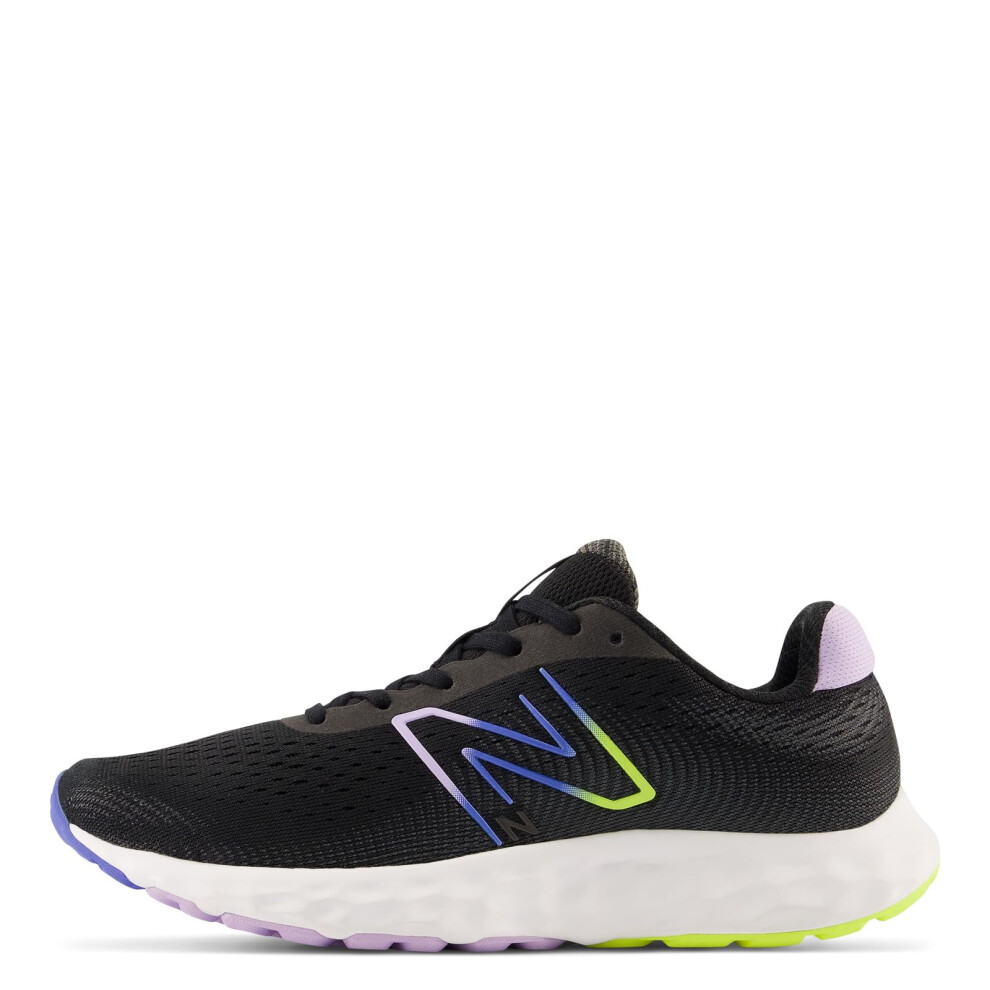 New Balance Women's 520 V8 Running Shoe  Black/Purple  8 Wide