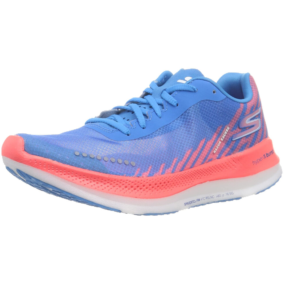 Skechers Go Run Razor Excess Blue/Coral 7.5 B (M)