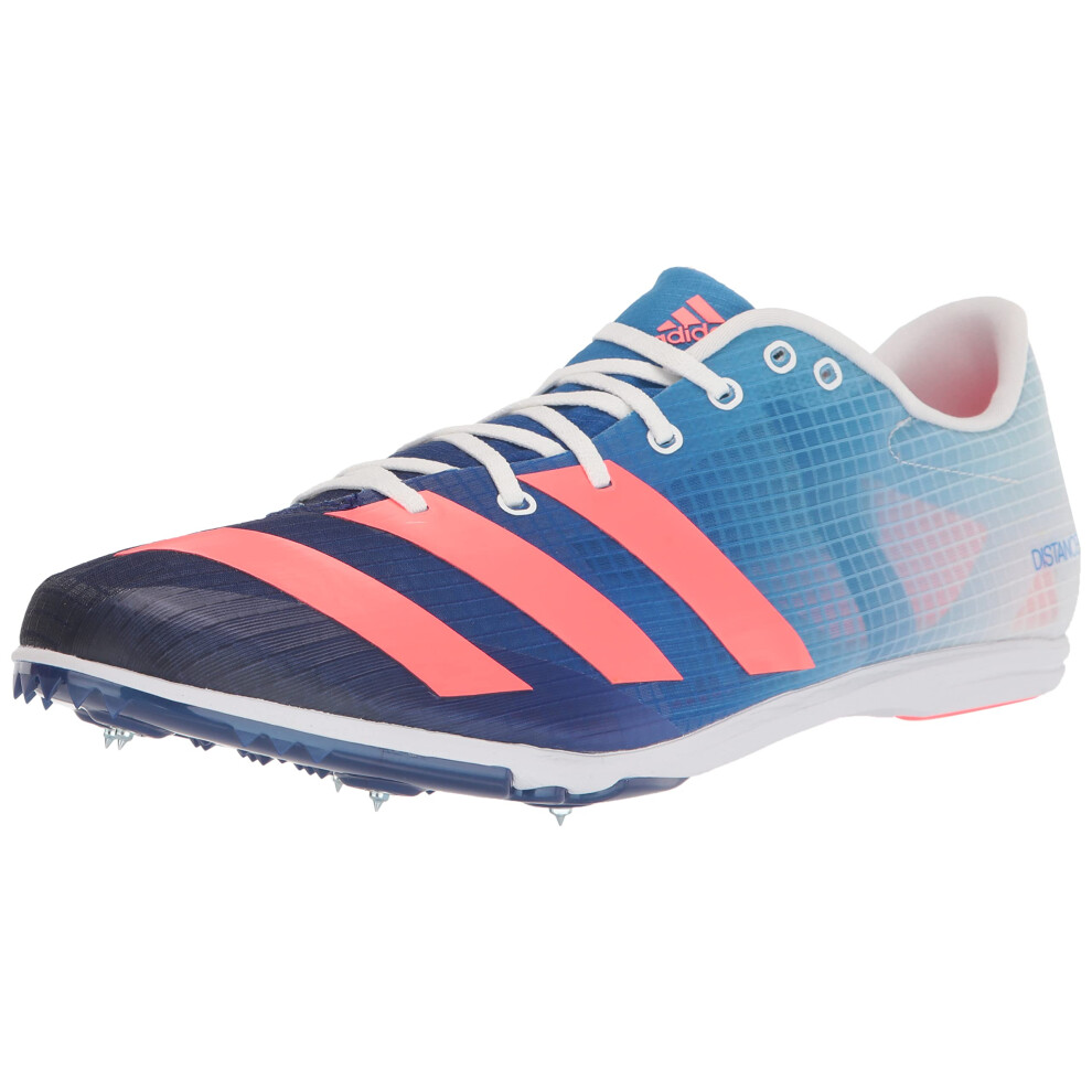 adidas Men's Distancestar Track and Field Shoe  Legacy Indigo/Turbo/Bl