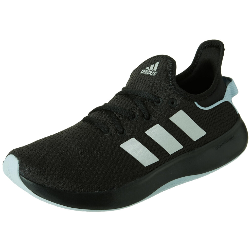 adidas Cloudfoam Pure Black/Silver Met 8