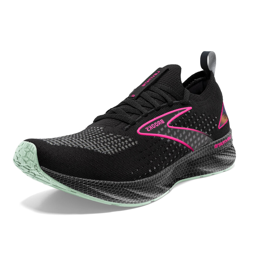 Brooks Womens Levitate Stealthfit 6 Neutral Running Shoe - Black/Pink