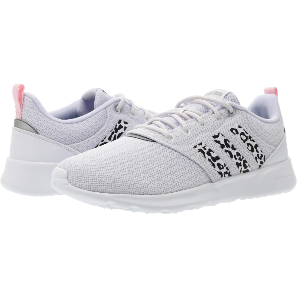 adidas QT Racer 2.0 White/Grey/Clear Pink 10 B (M)