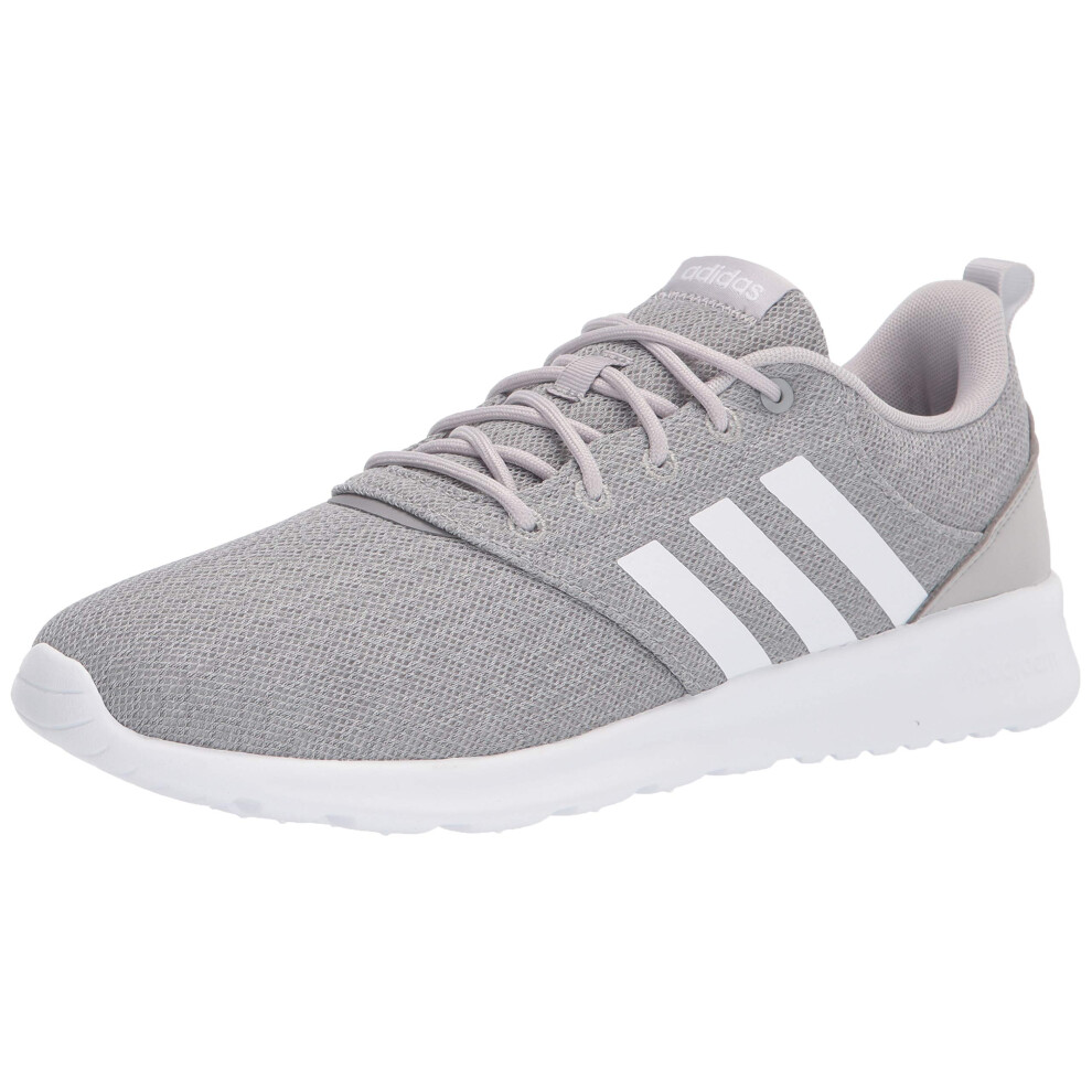 adidas Women's QT Racer 2.0 Running Shoe  Grey/White/Grey  10