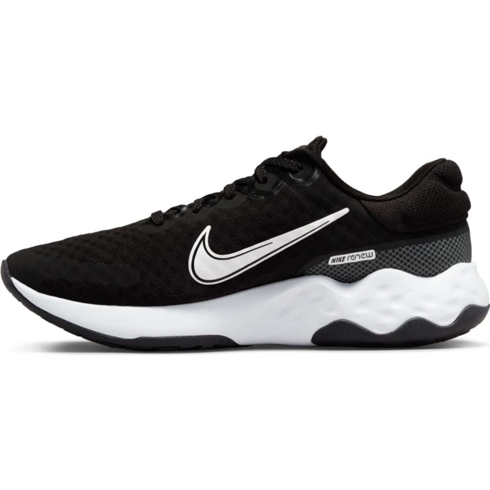 Nike Women's Renew Ride 3 Running Shoes  Black/White-Dk Smoke Grey  7