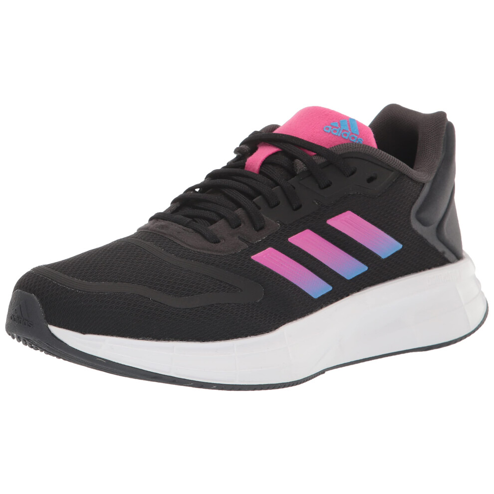 adidas Women's Duramo 10 Black/Pulse Blue/Team Real Magenta (Wide) 5 A