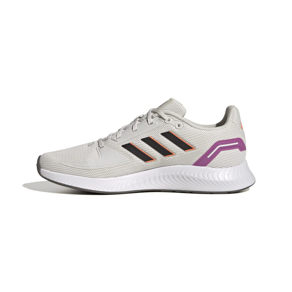 adidas Women's Runfalcon 2.0 Running Shoe  Crystal White/Black/Grey  8