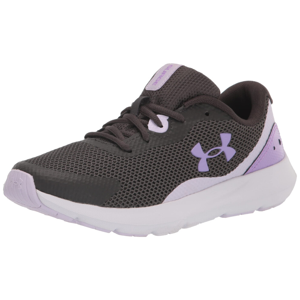 Under Armour Girls' Surge 3  (101) Jet Gray/Nebula Purple/Digi Purple