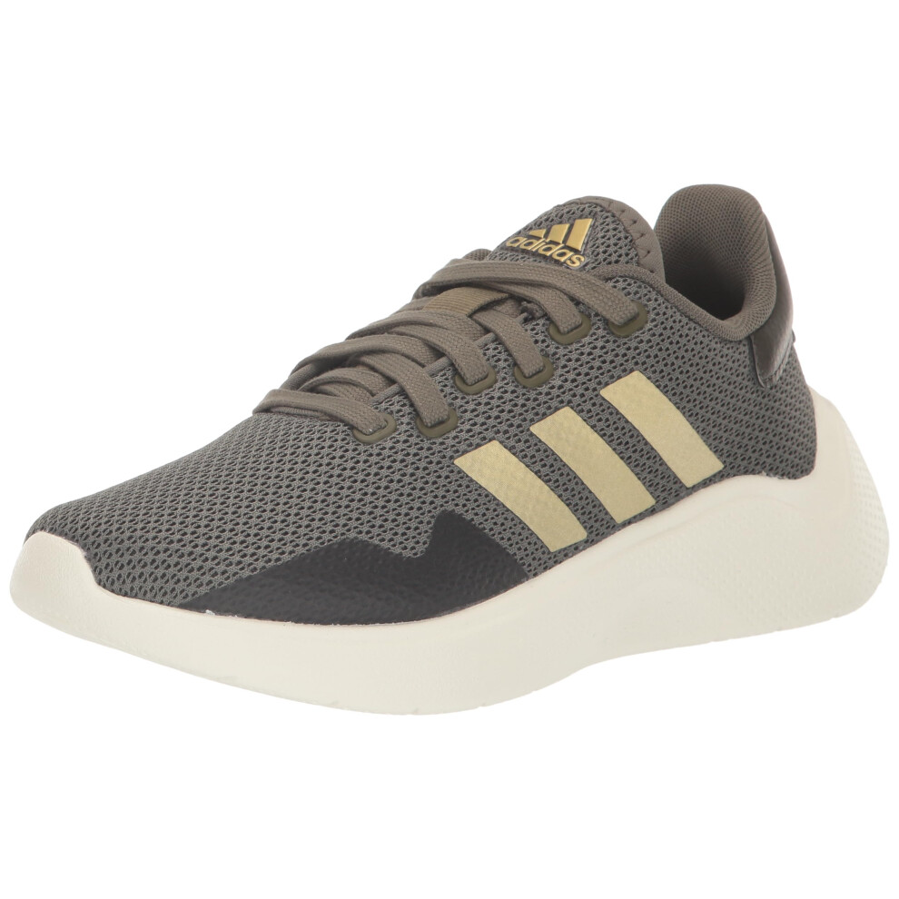 adidas Women's Puremotion 2.0 Sneaker  Olive Strata/Gold Metallic/Off