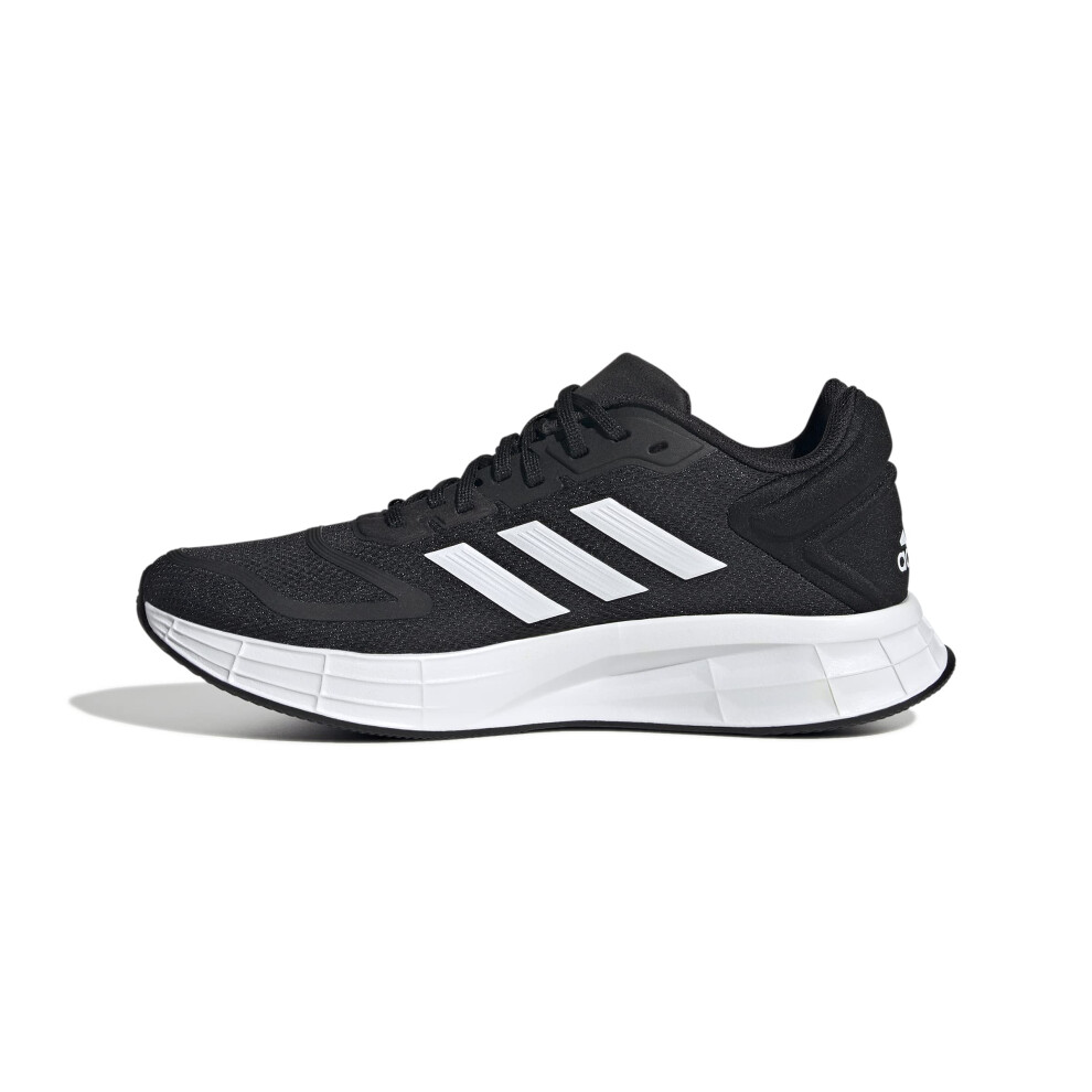 adidas Women's Duramo 10 Running Shoe  Black/White/Black (Wide)  6.5