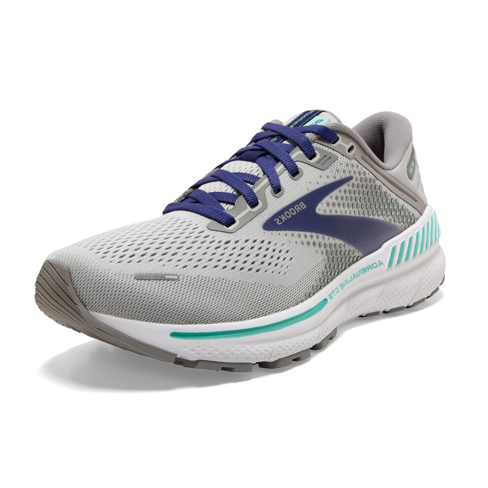 Brooks Women's Adrenaline GTS 22 Supportive Running Shoe - Alloy/Blue/