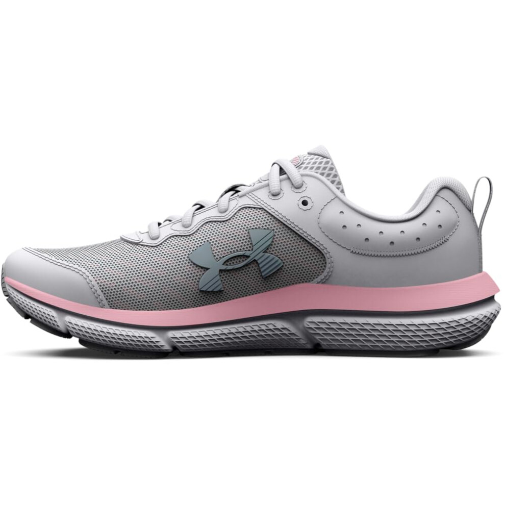 Under Armour Girls' Grade School Assert 10  (100) Halo Gray/Pink Sugar