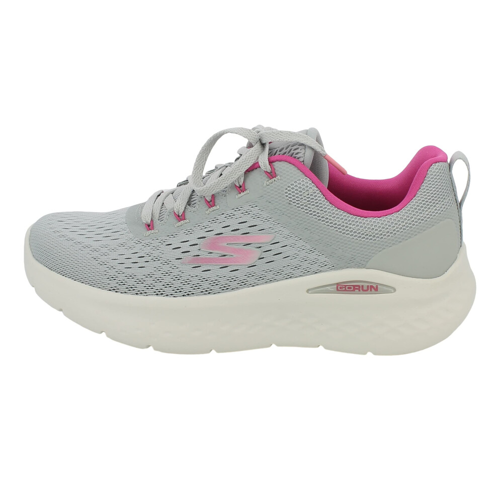 Skechers Women's GO Run LITE Sneaker  Gray/Pink  8.5