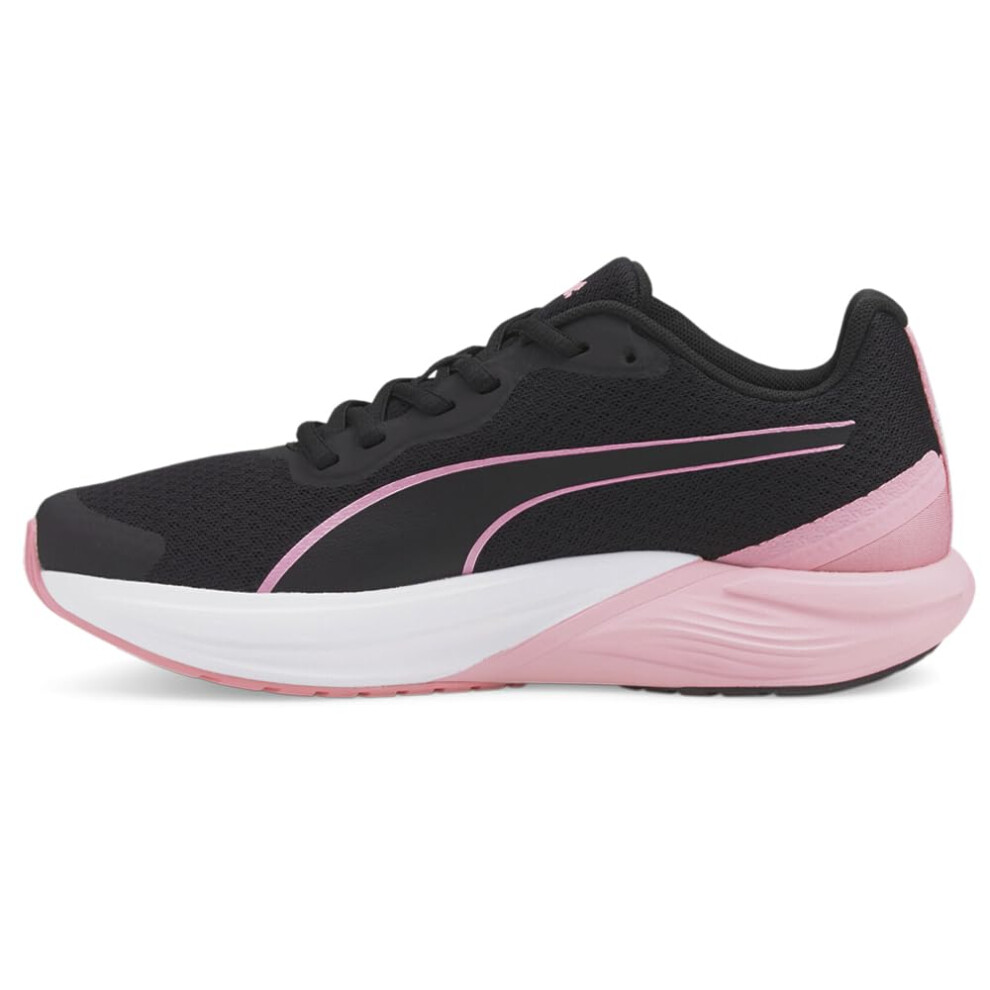 PUMA Women's Feline Lace Up Sneaker Black/Pink 8 Medium US