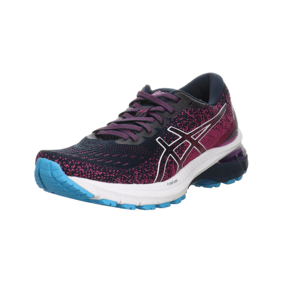 ASICS Women's GT-2000 9 KNIT Running Shoes  6  FRENCH BLUE/WHITE